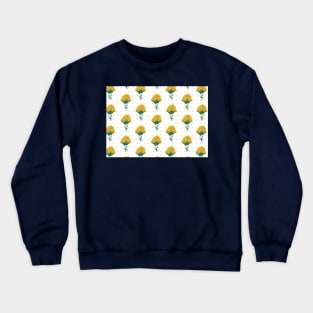 Achillea Filipendulina Pattern Crewneck Sweatshirt